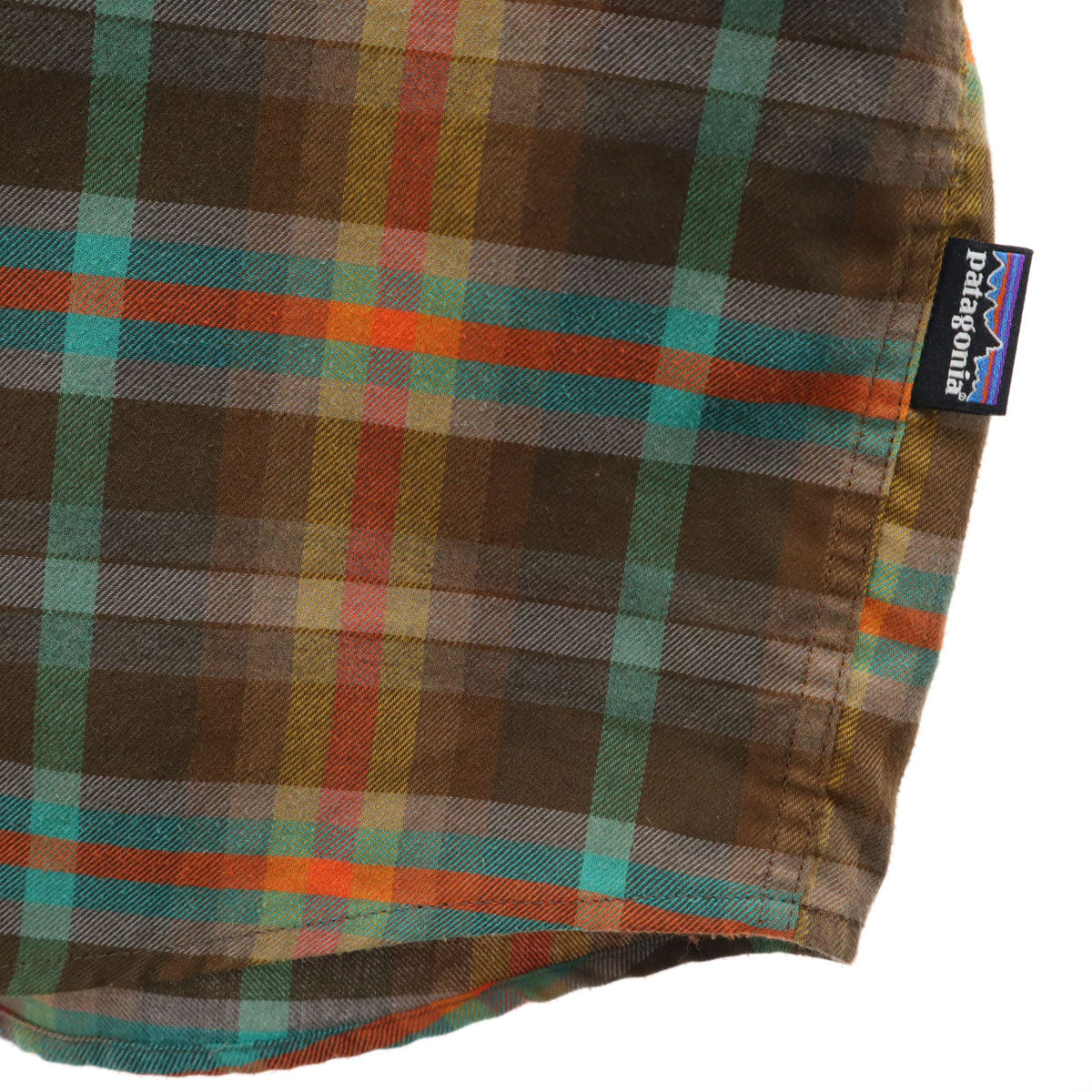 patagonia パタゴニア チェック柄 長袖 バックショット シャツ S ブラウン アウトドア 53856FA13 メンズ