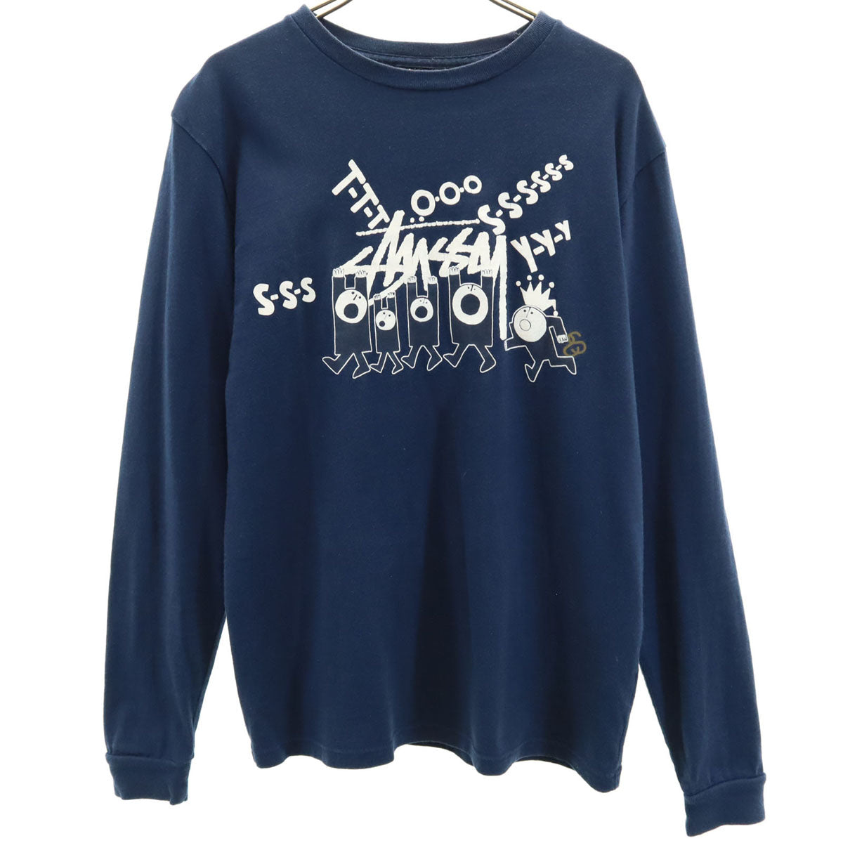 STUSSY ステューシー 長袖 Tシャツ S ネイビー ロンT メンズ
