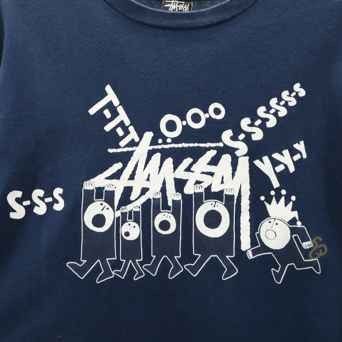 STUSSY ステューシー 長袖 Tシャツ S ネイビー ロンT メンズ