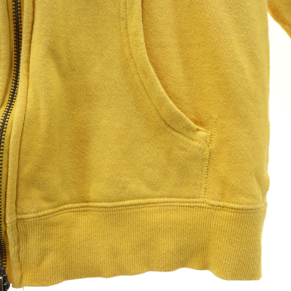 CUNE キューン 長袖 スウェット ジップパーカー S イエロー レディース