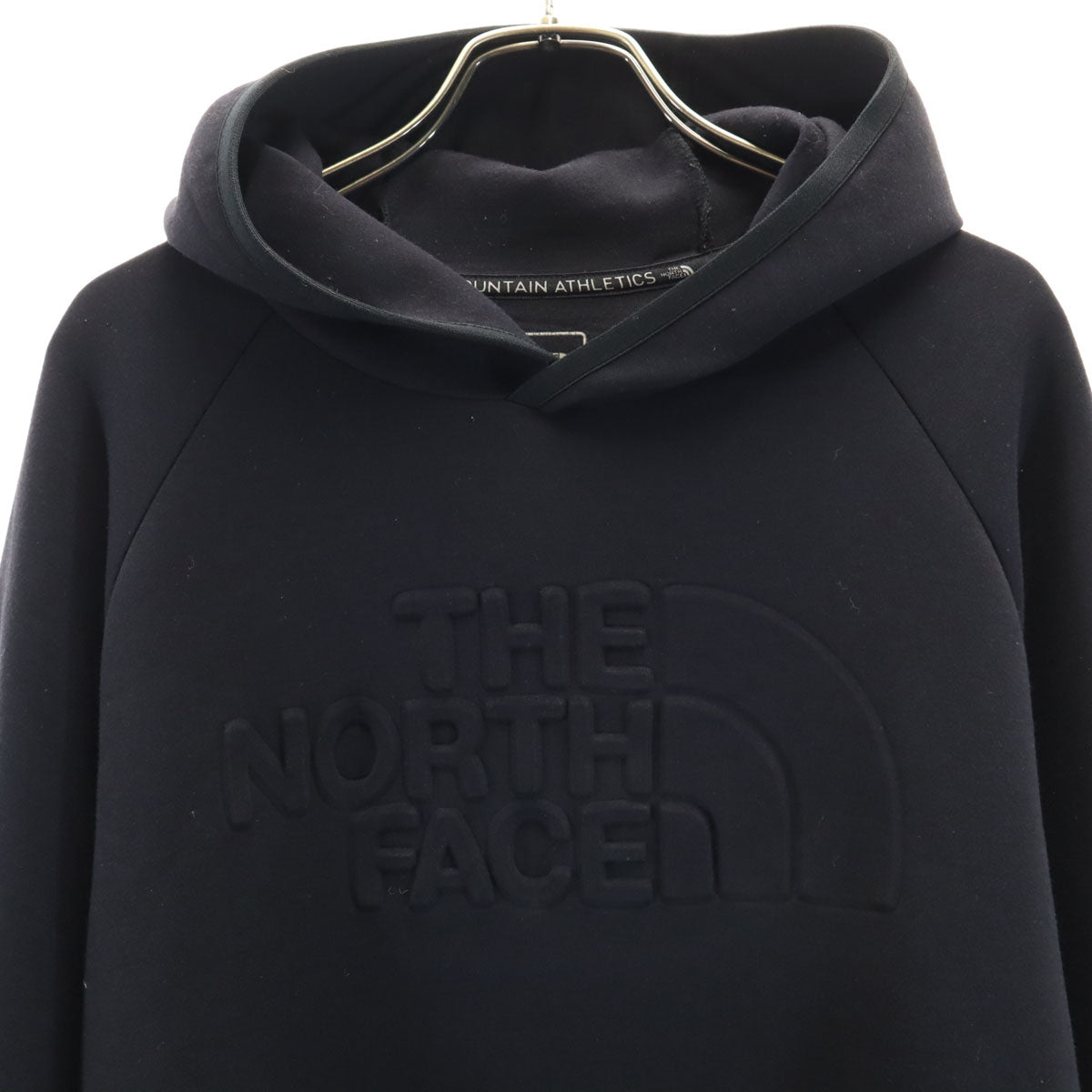 THE NORTH FACE ノースフェイス エンボスロゴ 長袖 テックエアー スウェットパーカー L ブラック アウトドア NT11880 メンズ