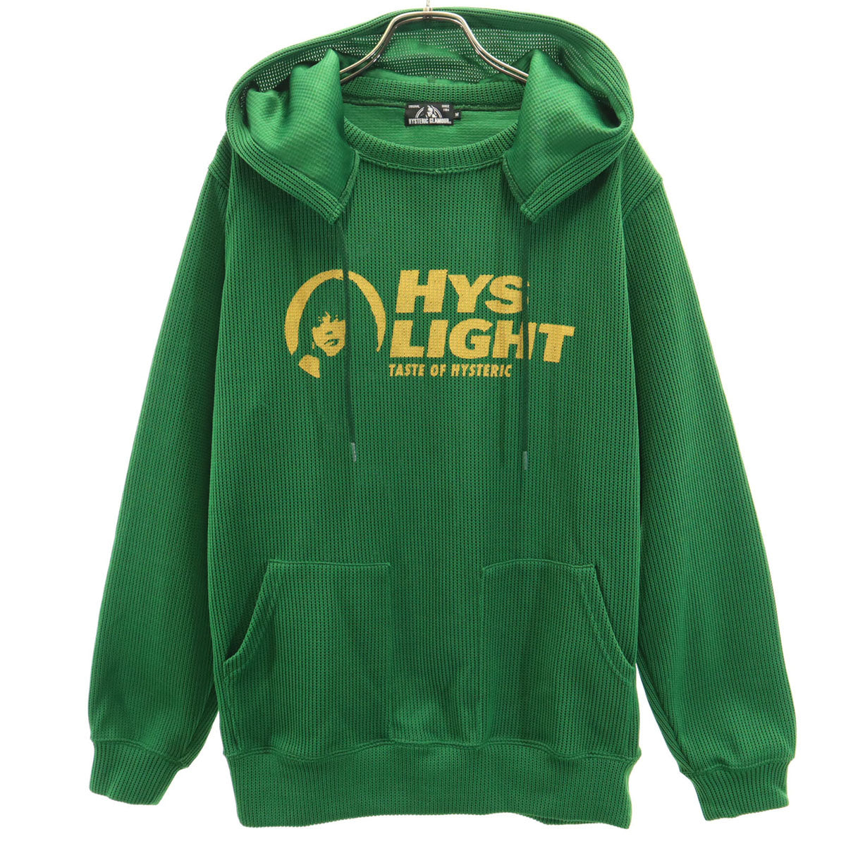 HYSTERIC GLAMOUR ヒステリックグラマー 長袖 ニット パーカー M グリーン レディース