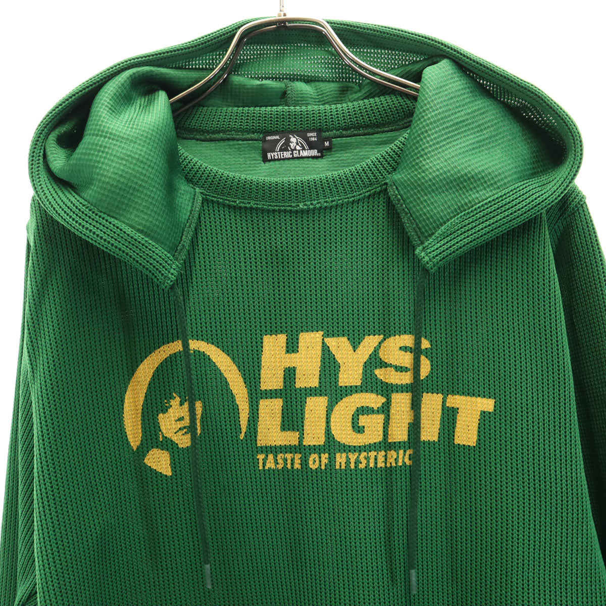 HYSTERIC GLAMOUR ヒステリックグラマー 長袖 ニット パーカー M グリーン レディース