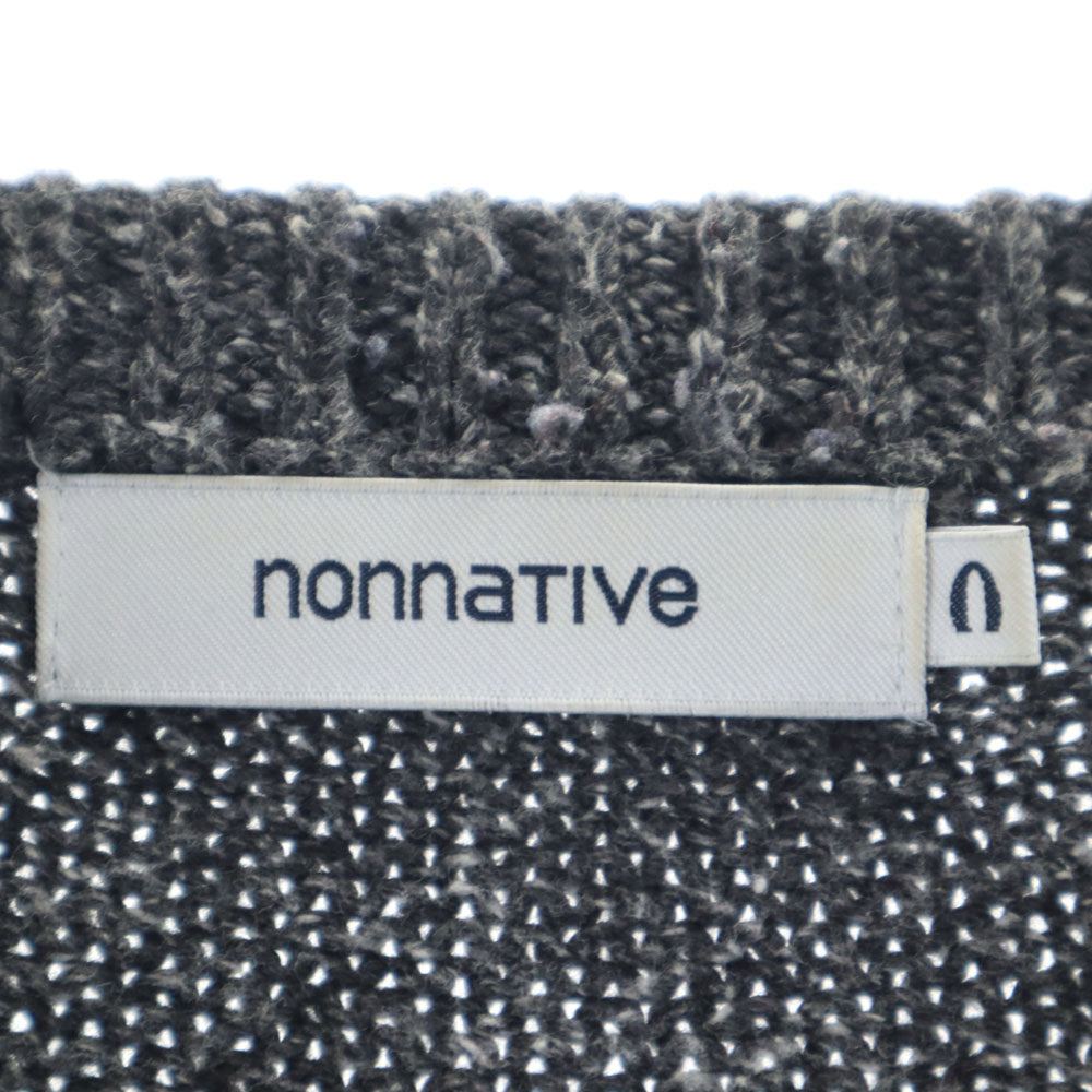 nonnative ノンネイティブ ボーダー柄 ニットジャケット 0 グレー メンズ
