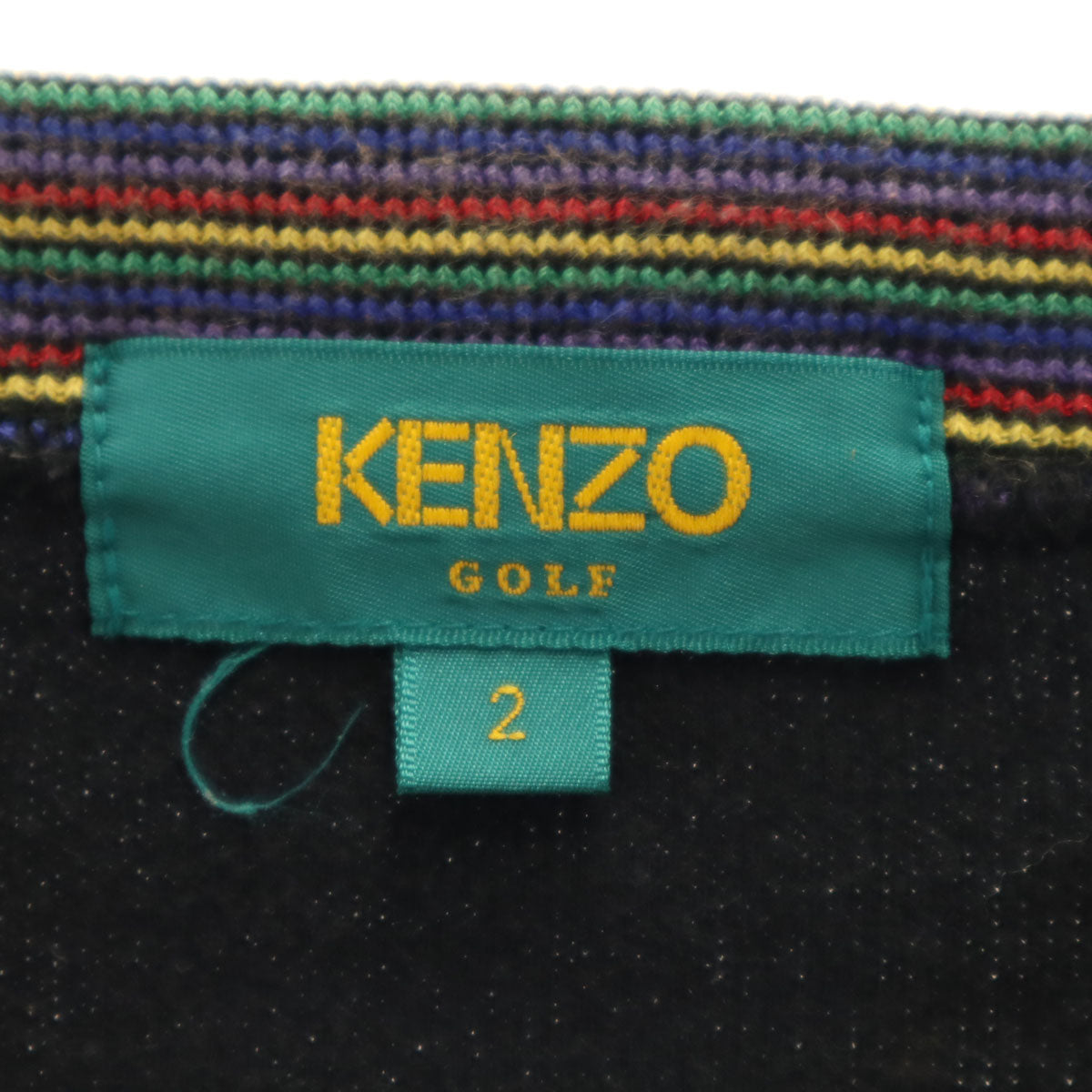 KENZO GOLF ケンゾーゴルフ 90s 日本製 オールド 長袖 トレーナー 2 ブラック メンズ