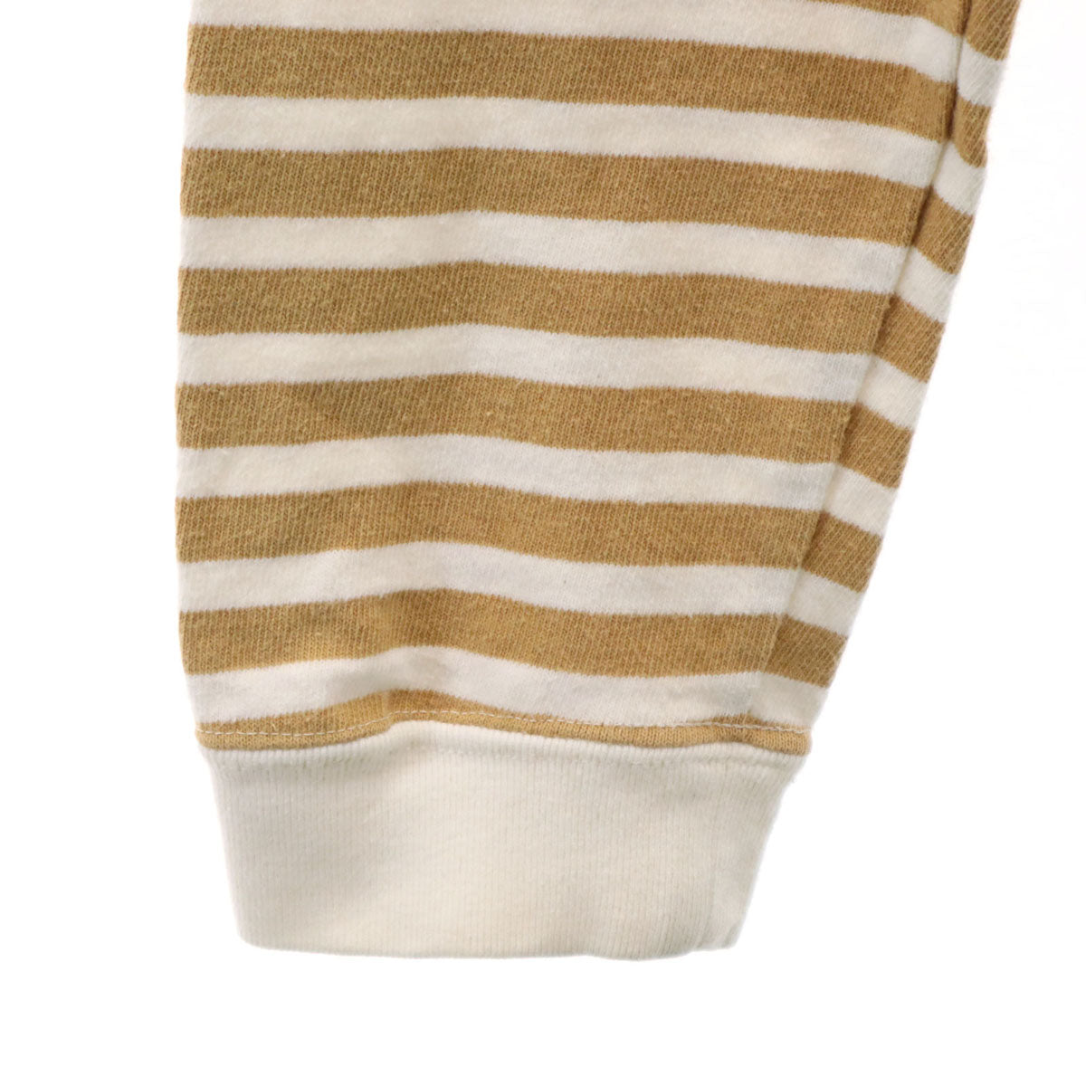 REMI RELIEF レミレリーフ 日本製 ボーダー柄 長袖 Tシャツ L ベージュ ロンT ポケT メンズ