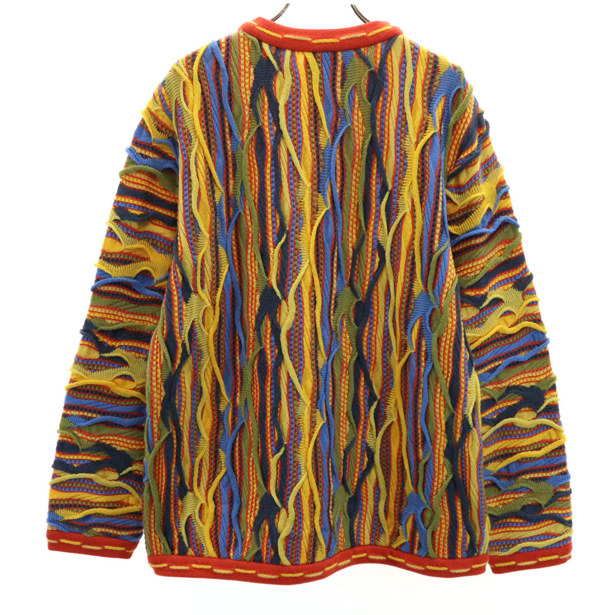 COOGI クージー オーストラリア製 総柄 長袖 3D ニット SS マルチ セーター メンズ