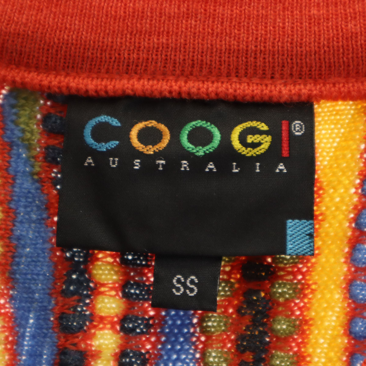 COOGI クージー オーストラリア製 総柄 長袖 3D ニット SS マルチ セーター メンズ