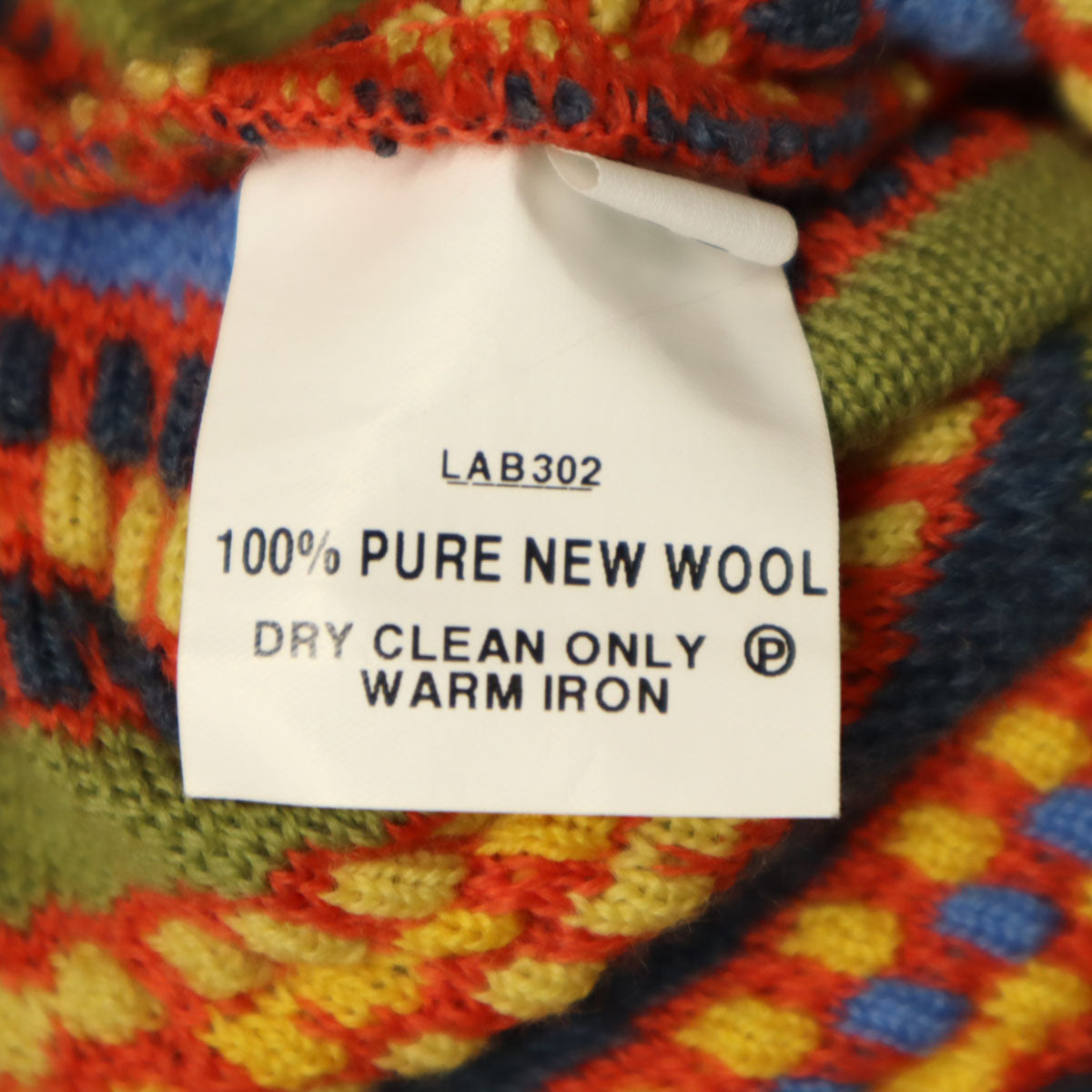 COOGI クージー オーストラリア製 総柄 長袖 3D ニット SS マルチ セーター メンズ