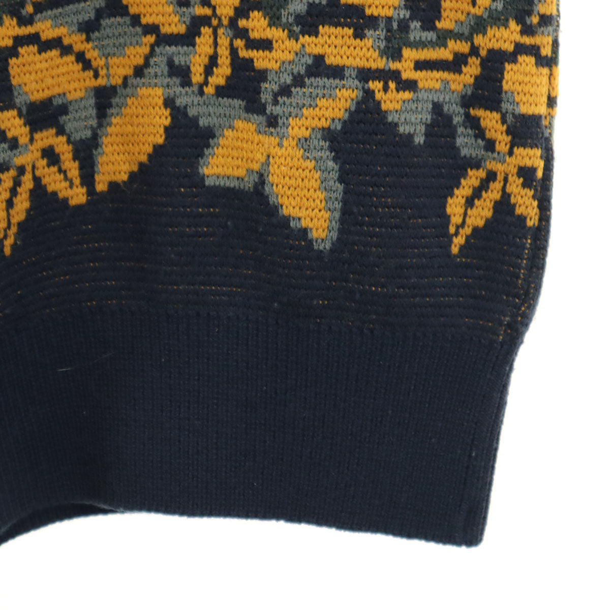 BALENCIAGA バレンシアガ 90s オールド 花柄 長袖 セーター M チャコールグレー ニット レディース