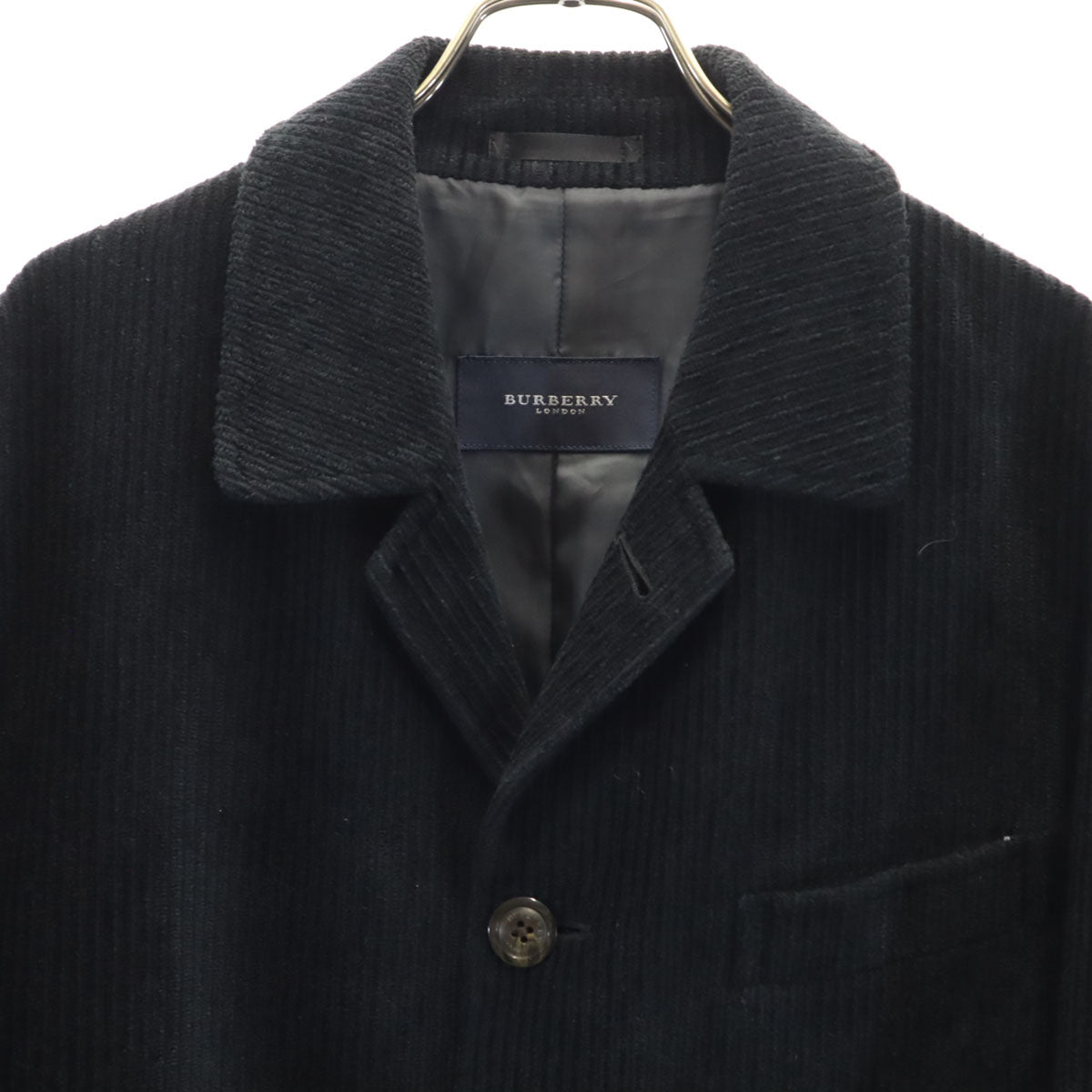 BURBERRY LONDON バーバリーロンドン 日本製 コーデュロイジャケット L ブラック 三陽商会 メンズ