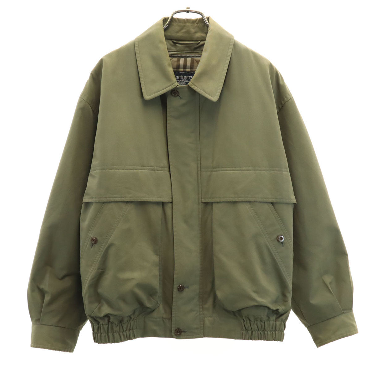 Burberrys バーバリーズ 90s オールド 長袖 ブルゾン L オリーブ系 ジャケット 中綿ライナー付き メンズ