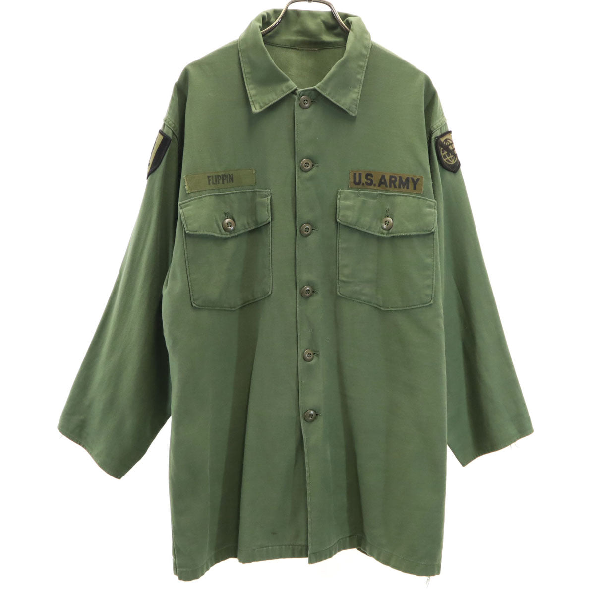 US ARMY アメリカ軍 60s ヴィンテージ DSA 長袖 ミリタリーシャツ カーキ メンズ