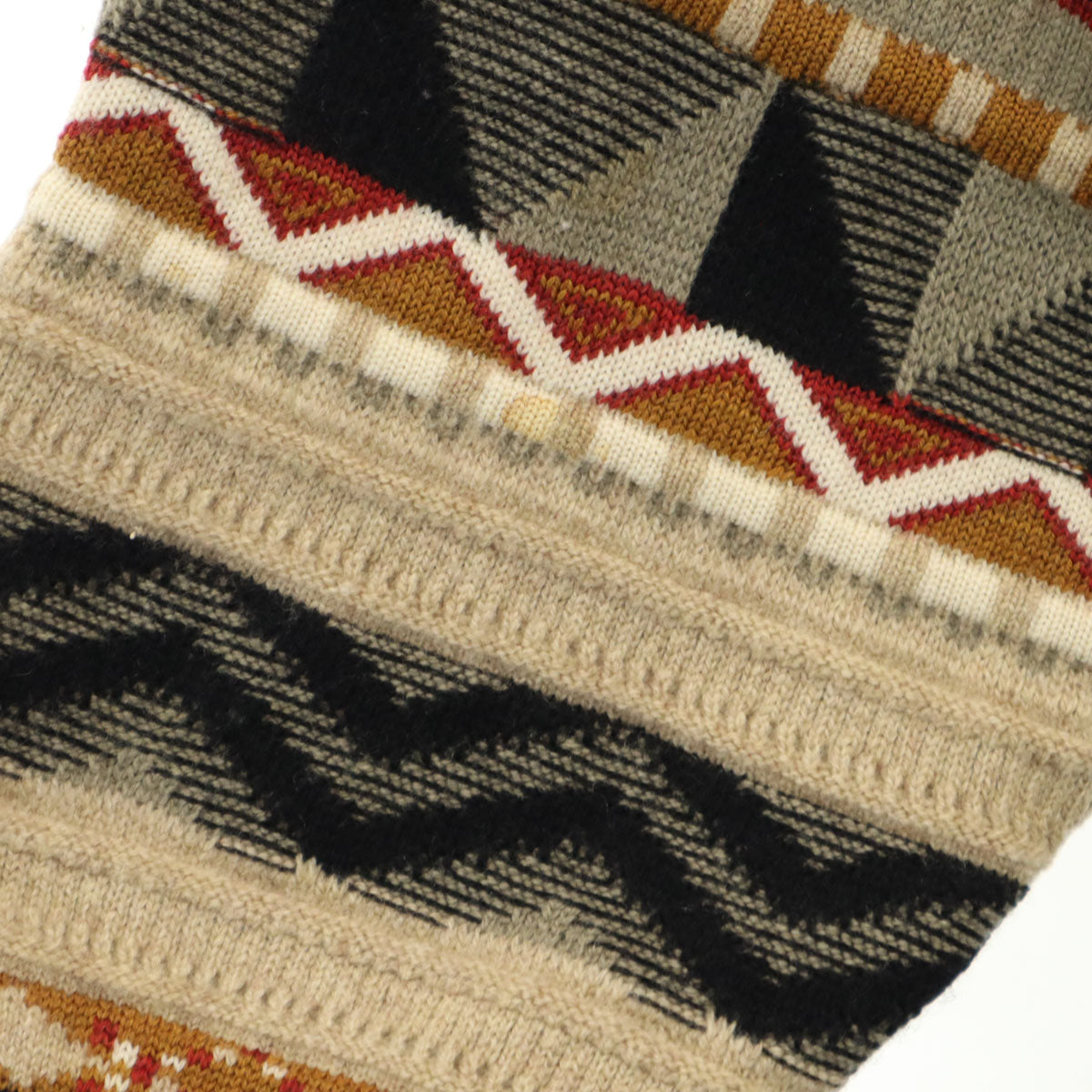 Burberrys バーバリーズ 90s 日本製 カシミヤブレンド オールド 長袖 3D ニット L グレージュ セーター メンズ