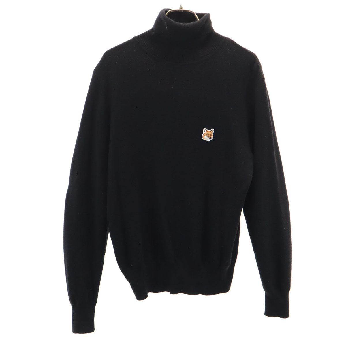 MAISON KITSUNE メゾンキツネ 長袖 タートルネック セーター XS ブラック ニット メンズ