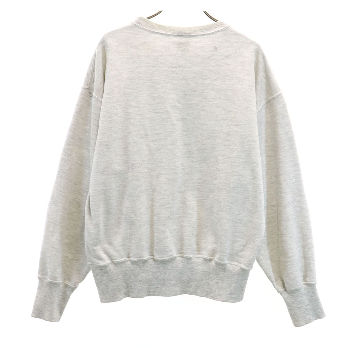 adidas アディダス 80s ヴィンテージ トレフォイルロゴ 長袖 スウェット トレーナー L グレー デサント メンズ