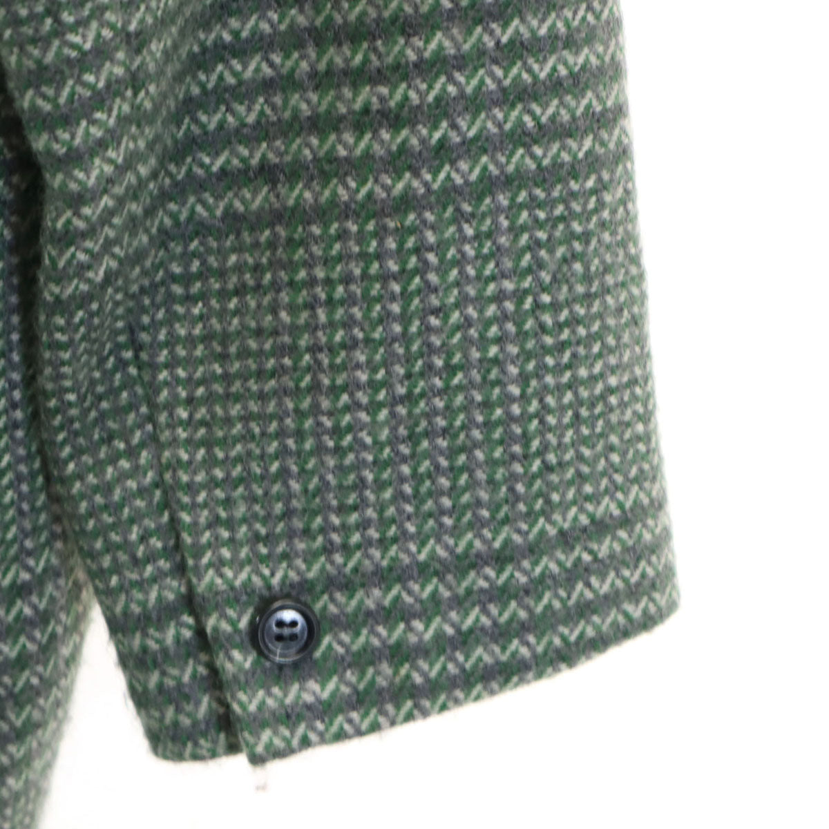 Christian Dior SPORTS クリスチャンディオールスポーツ 90s オールド 総柄 ツイード テーラードジャケット M グリーン系 レディース