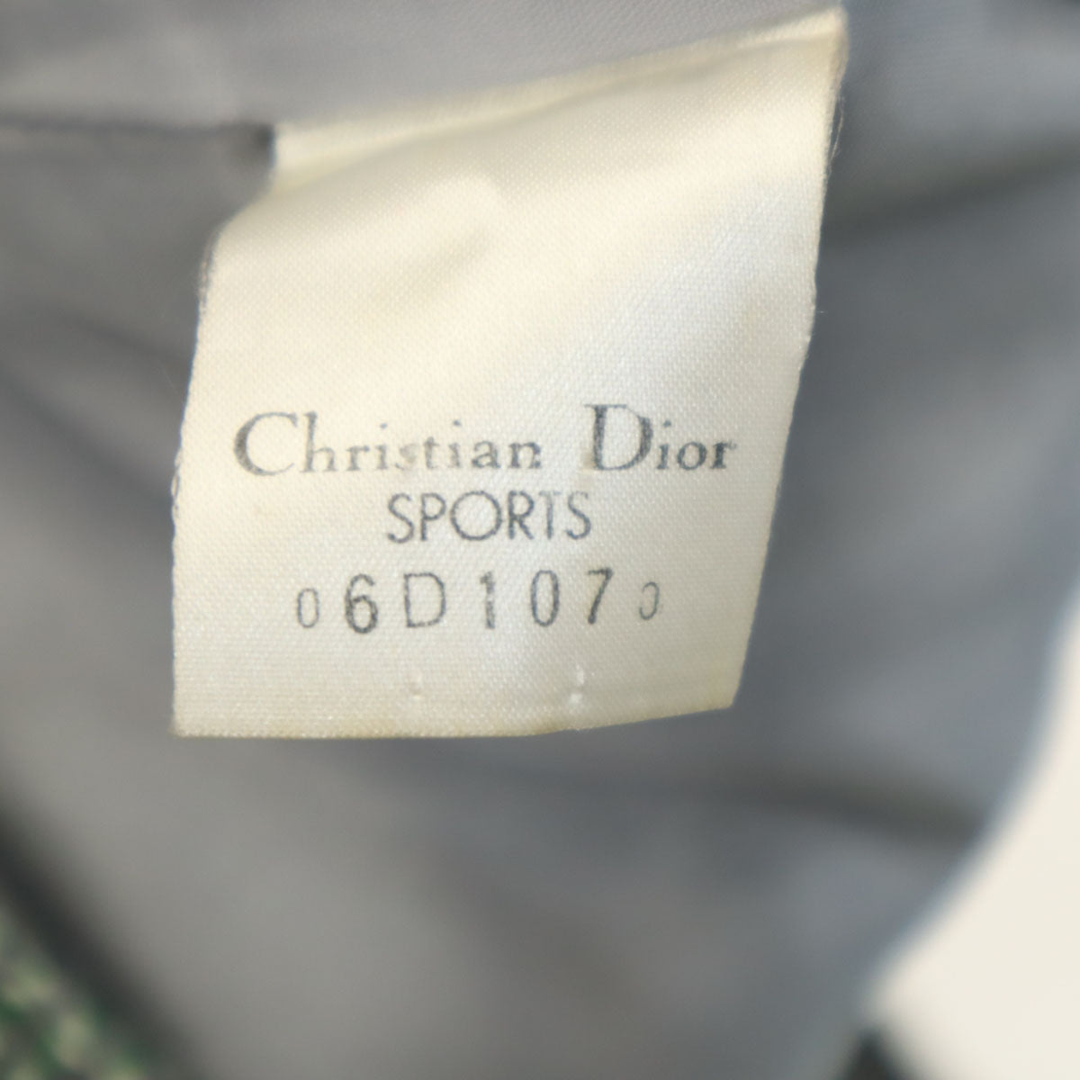 Christian Dior SPORTS クリスチャンディオールスポーツ 90s オールド 総柄 ツイード テーラードジャケット M グリーン系 レディース
