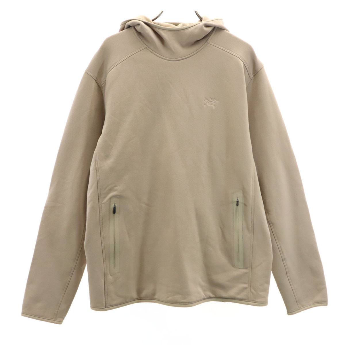 ARC'TERYX アークテリクス カイヤナイト 長袖 パーカー L グレージュ 裏起毛 アウトドア プルオーバー フーディー メンズ