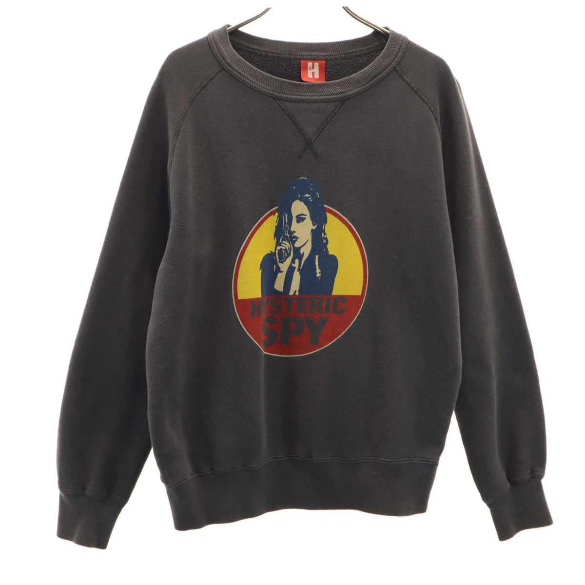 HYSTERIC ヒステリック 長袖 スウェット トレーナー F グレー系 SPY 裏起毛 レディース