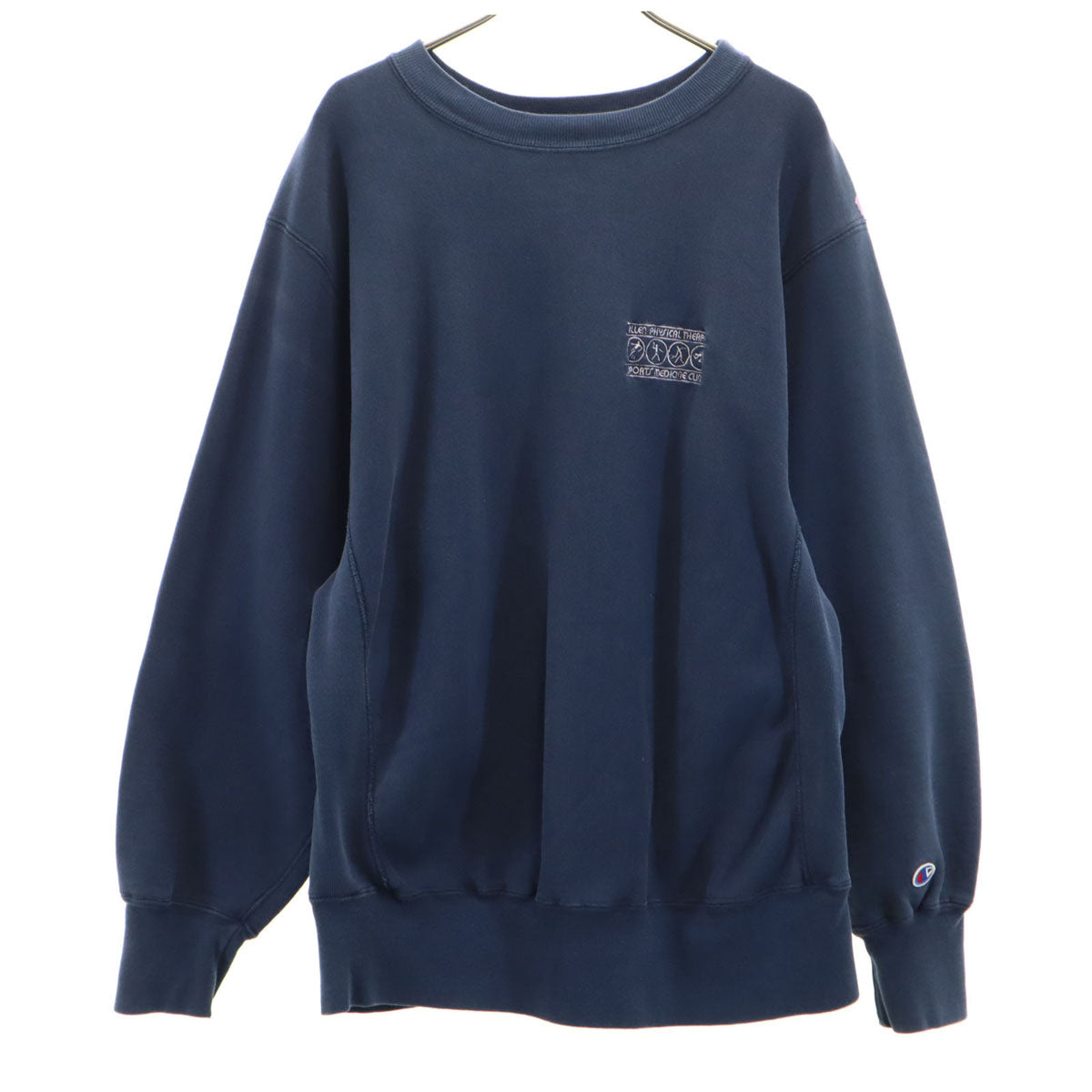 Champion チャンピオン 80s USA製 リバースウィーブ トリコタグ 2枚タグ ヴィンテージ 長袖 スウェット トレーナー L ネイビー 裏起毛 メンズ