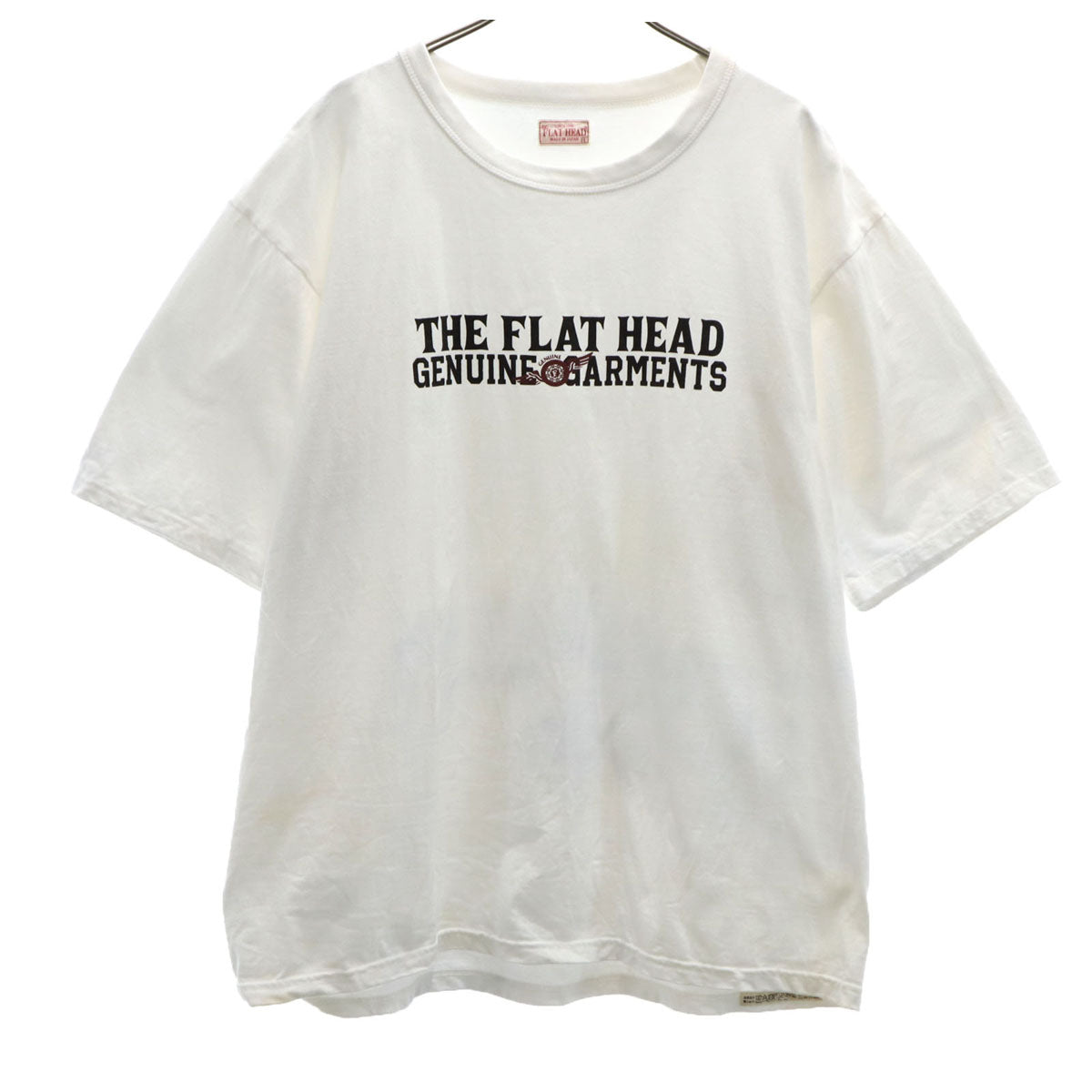 THE FLAT HEAD ザフラットヘッド 日本製 半袖 Tシャツ L ホワイト メンズ