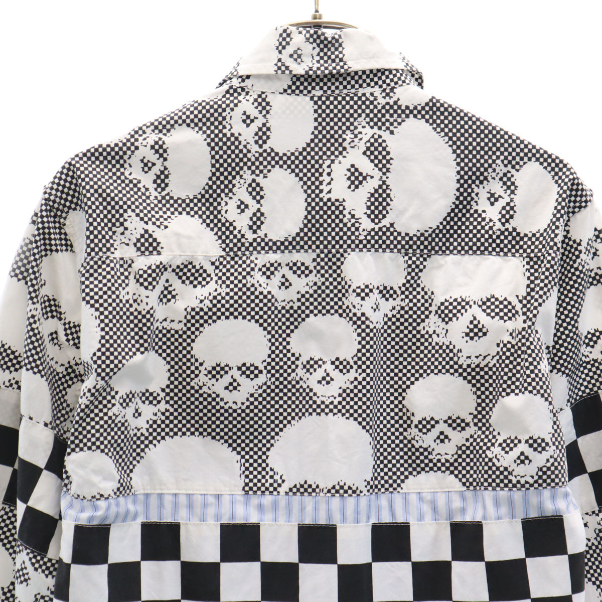 COMME des GARCONS HOMME PLUS コムデギャルソンオムプリュス 日本製 総柄 長袖 シャツ M ドクロ メンズ