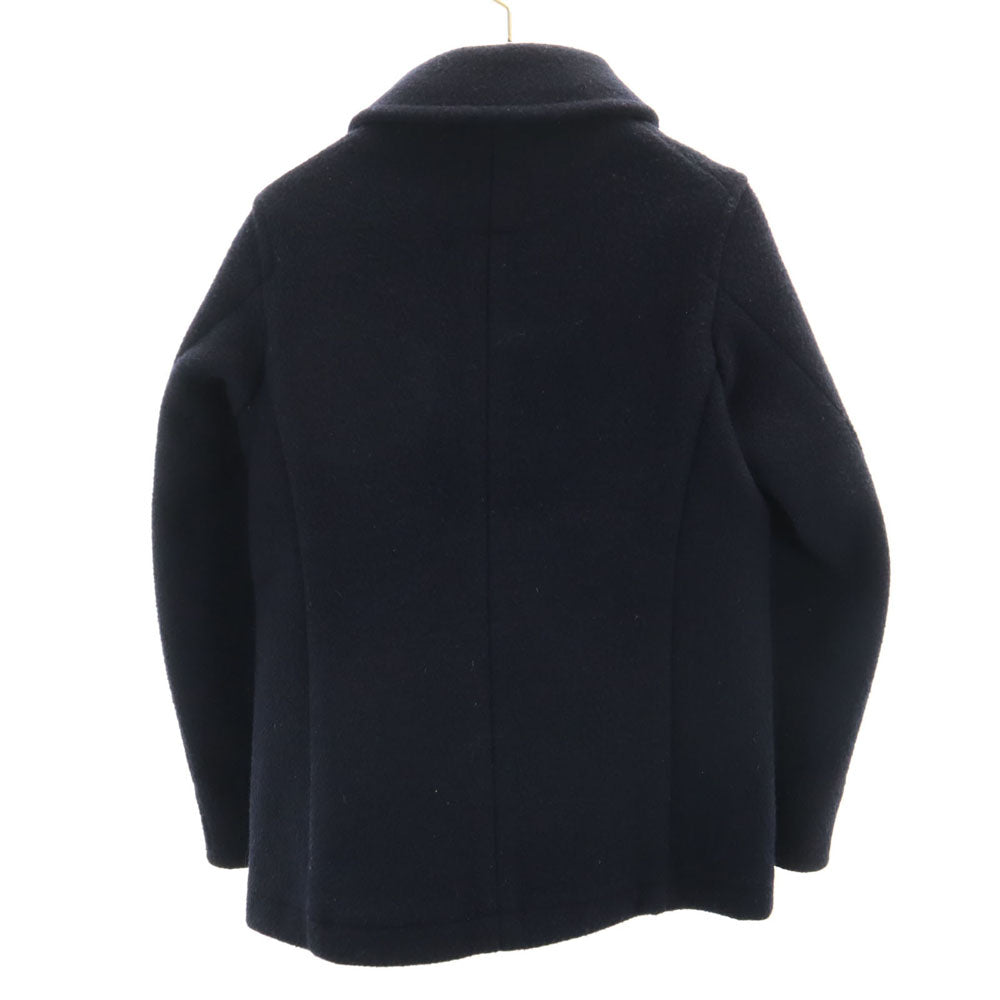 Danton ダントン 日本製 ウールモッサ ショールカラー ジャケット 34 ネイビー レディース