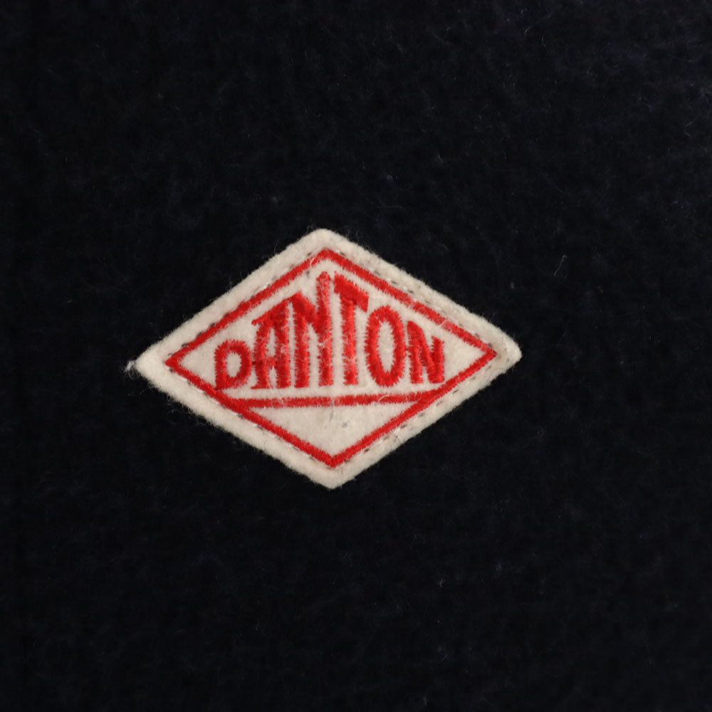 Danton ダントン 日本製 ウールモッサ ショールカラー ジャケット 34 ネイビー レディース