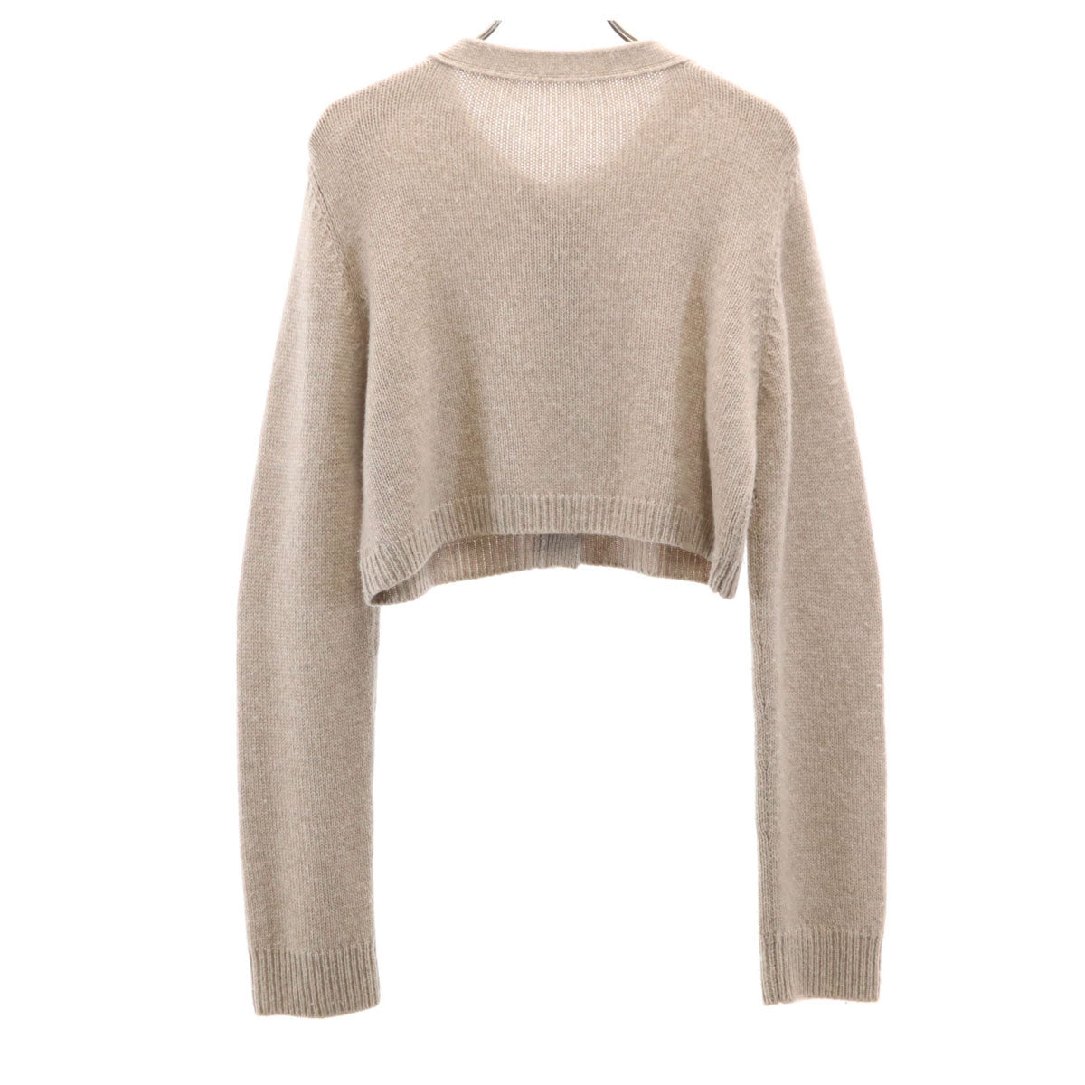 FOXEY フォクシー 日本製 カシミヤ100% 長袖 ショート丈 ニットカーディガン 42 ブラウン レディース