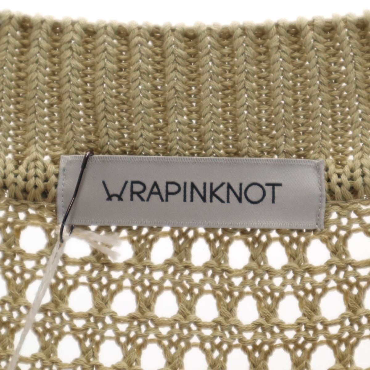 WRAPINKNOT ラッピンノット 未使用 長袖 オーバーシルエット ニット F ベージュ セーター レディース