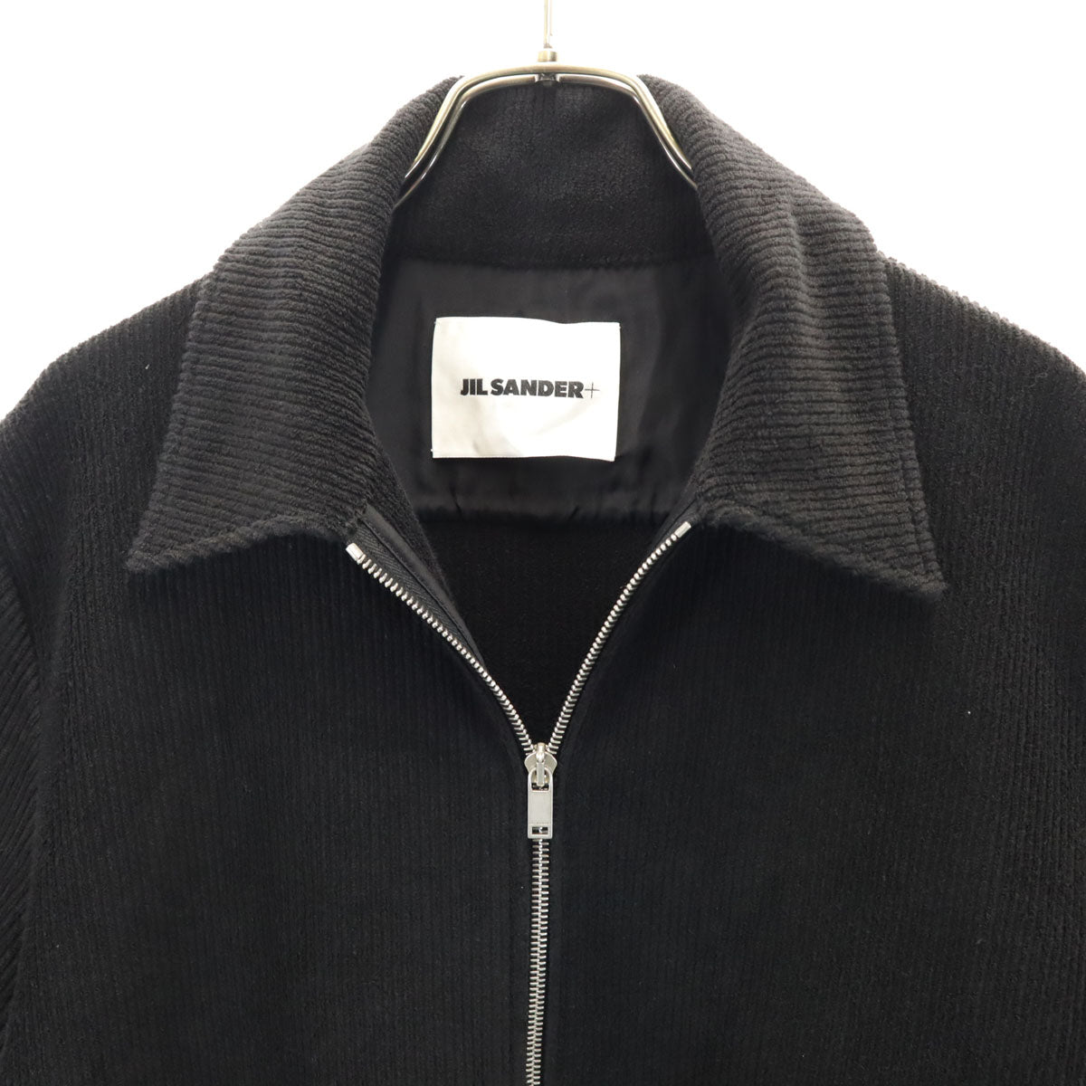 JIL SANDER ジルサンダー イタリア製 半袖 ジップジャケット M 黒 メンズ