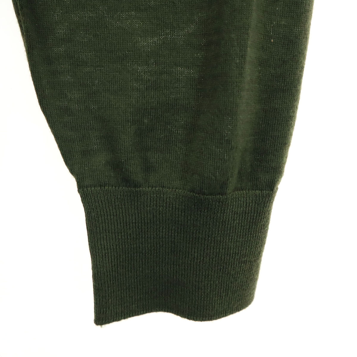 PRADA プラダ イタリア製 ウール 長袖 タートルネック セーター 48 カーキ ニット メンズ