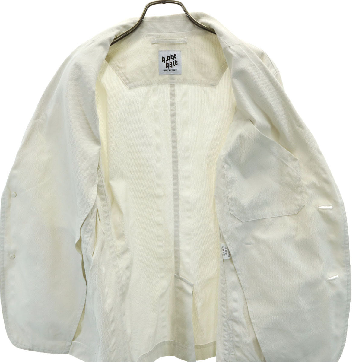 A-POC ABLE ISSEY MIYAKE エイポックエイプル イッセイミヤケ 日本製 テーラードジャケット 1 白系 メンズ