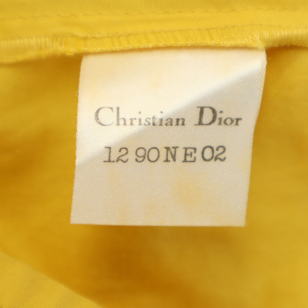 Miss Dior ミスディオール 90s オールド 半袖 シャツ S イエロー系 クリスチャンディオール 比翼 レディース