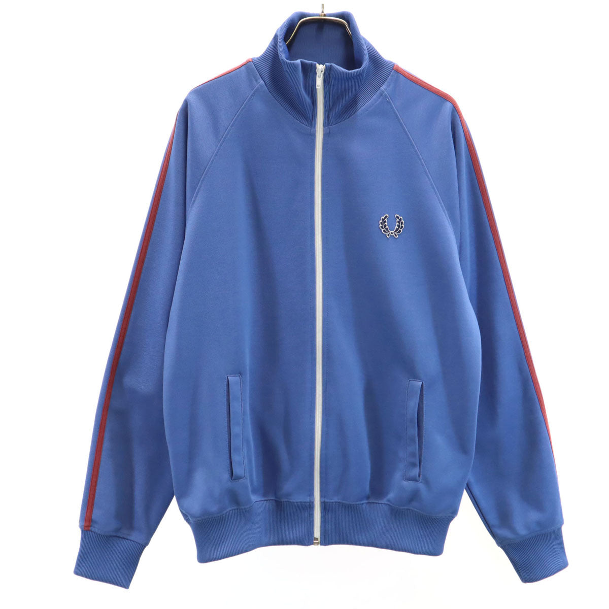 FRED PERRY フレッドペリー ポルトガル製 長袖 トラックジャケット S ブルー系 ジャージ メンズ