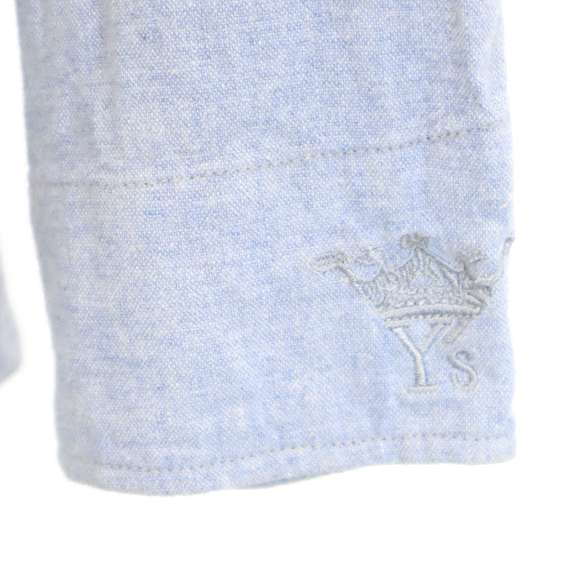 Y's-BORN PRODUCT ワイズ ボーンプロダクト Rokx ロックス リネンブレンド 長袖 シャツ 2 ブルー系 メンズ