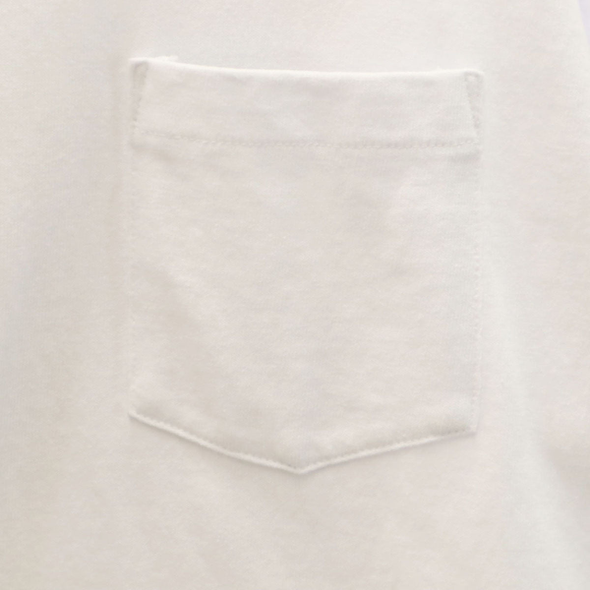 Sacai サカイ 日本製 バック プリント 長袖 Tシャツ 2 ホワイト ポケT メンズ