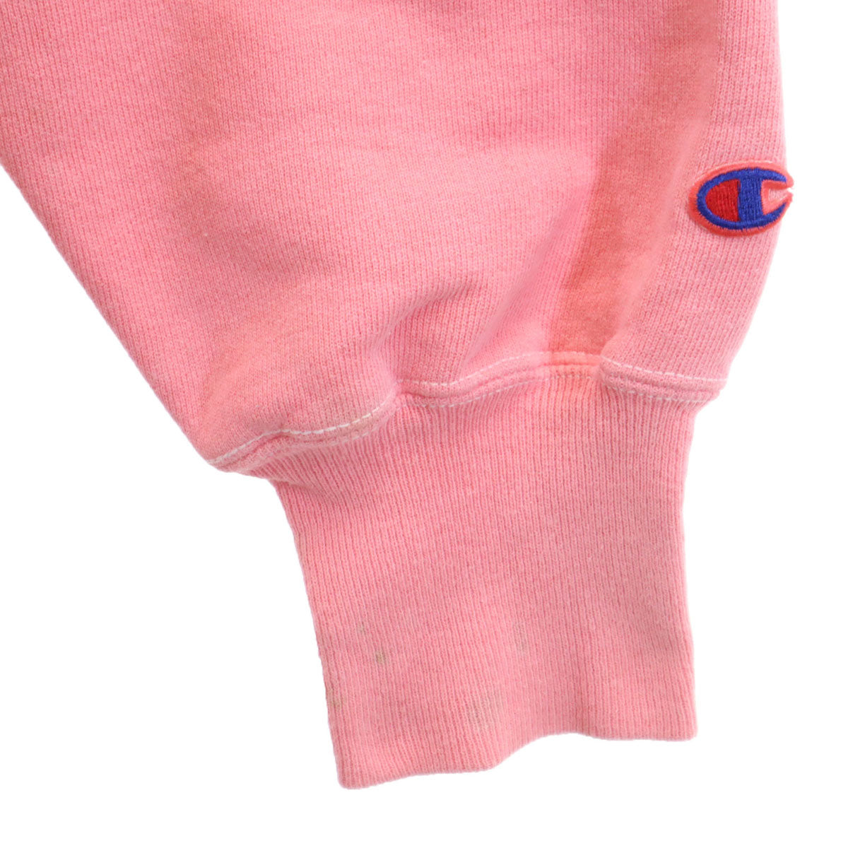 Champion チャンピオン 90s 00s リバースウィーブ オールド 刺繍タグ 長袖 スウェット トレーナー L ピンク 裏起毛 メンズ