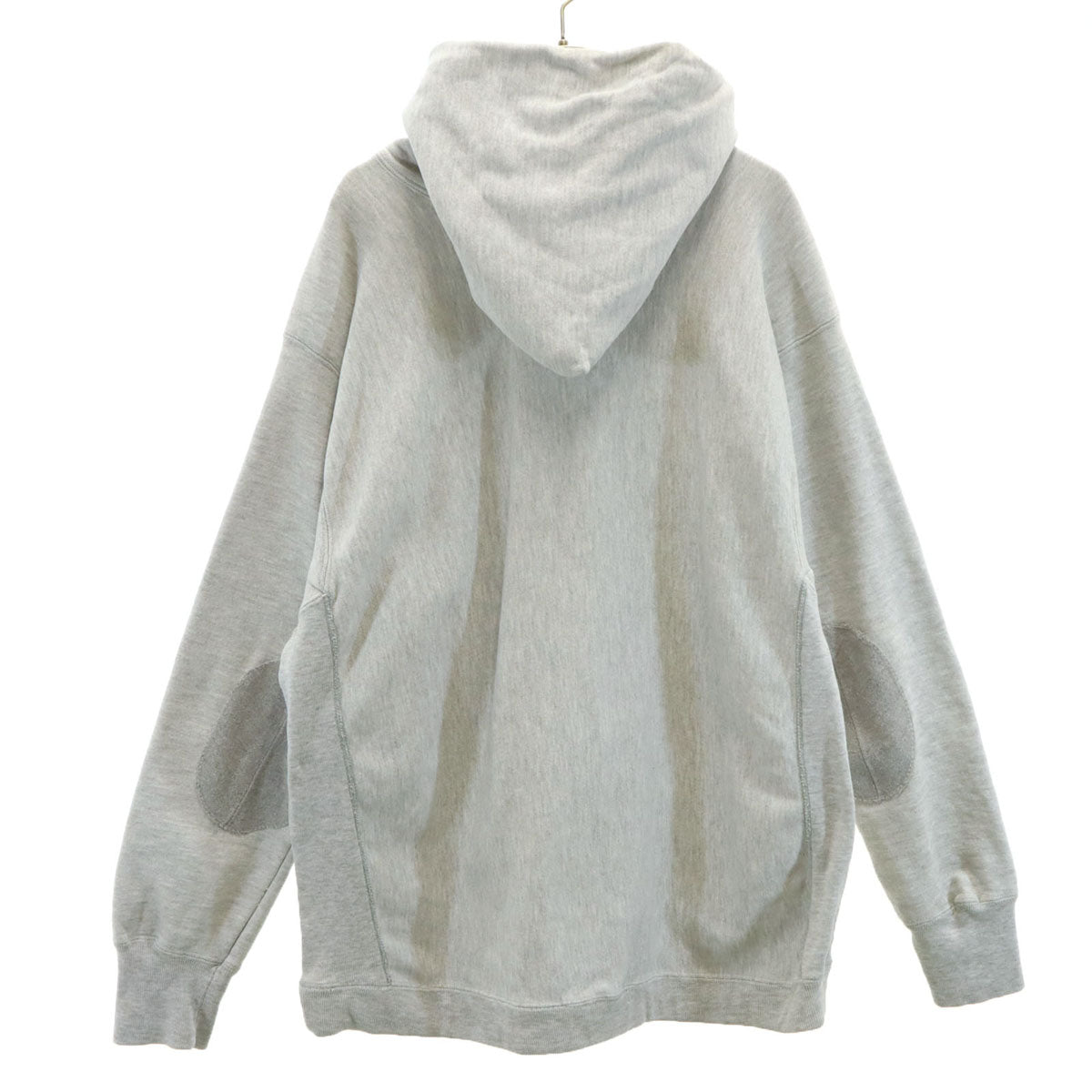 Champion チャンピオン 80s USA製 リバースウィーブ トリコタグ ヴィンテージ 長袖 スウェットパーカー XXL グレー 裏起毛 プルオーバー エルボーパッチ ビックサイズ メンズ