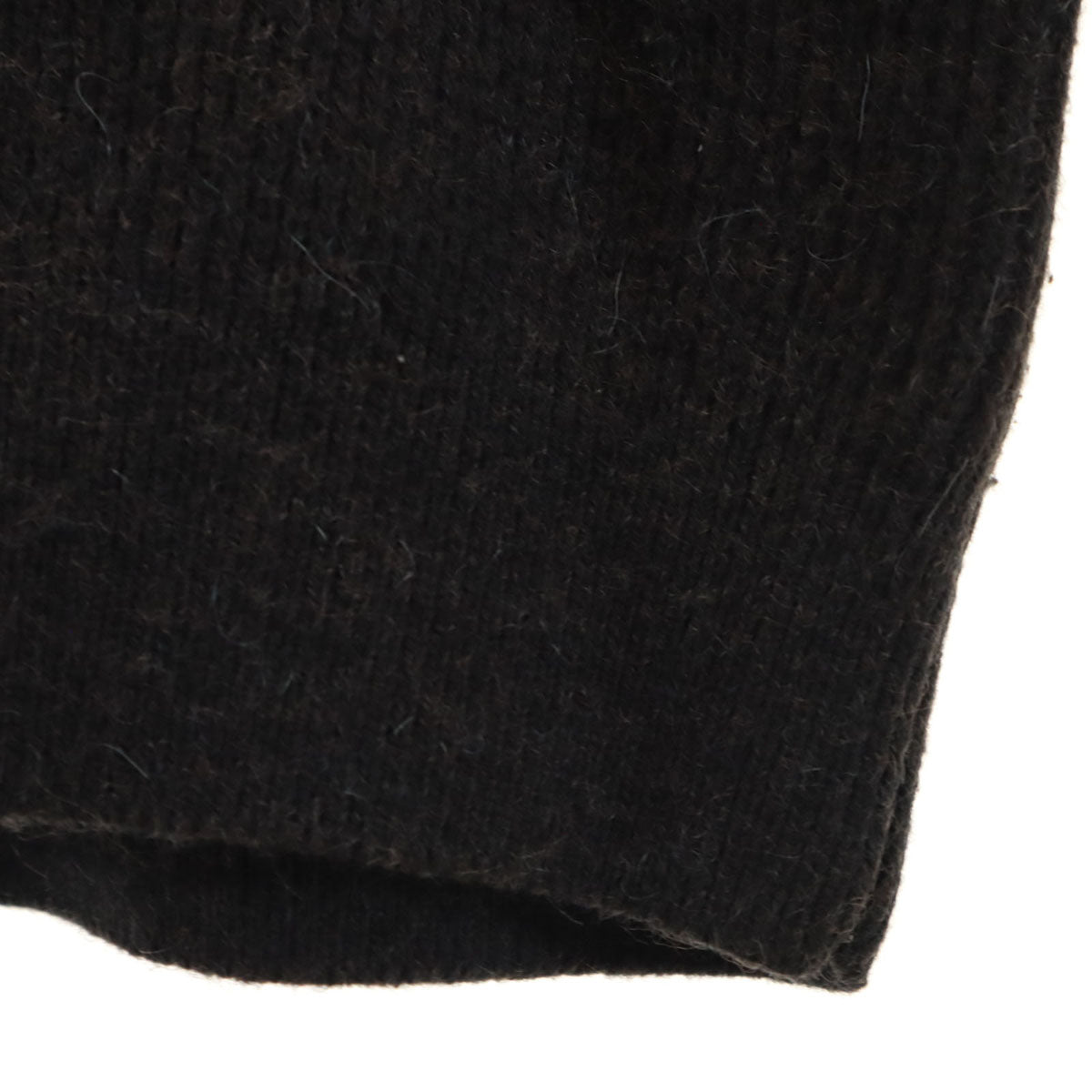 YVES SAINT LAURENT イヴサンローラン 90s ウールブレンド オールド 長袖 Vネック セーター L 黒 ニット メンズ