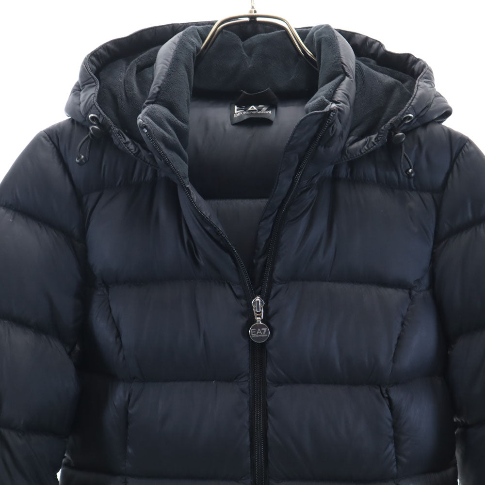 Emporio Armani エンポリオアルマーニ ダウンジャケット S ブラック フーディー メンズ