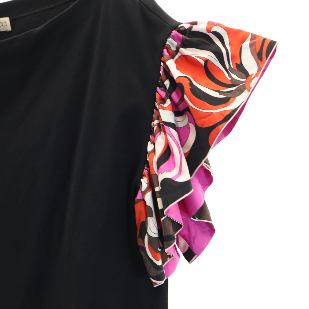 Emilio Pucci エミリオプッチ 半袖 カットソー XS ブラック レディース