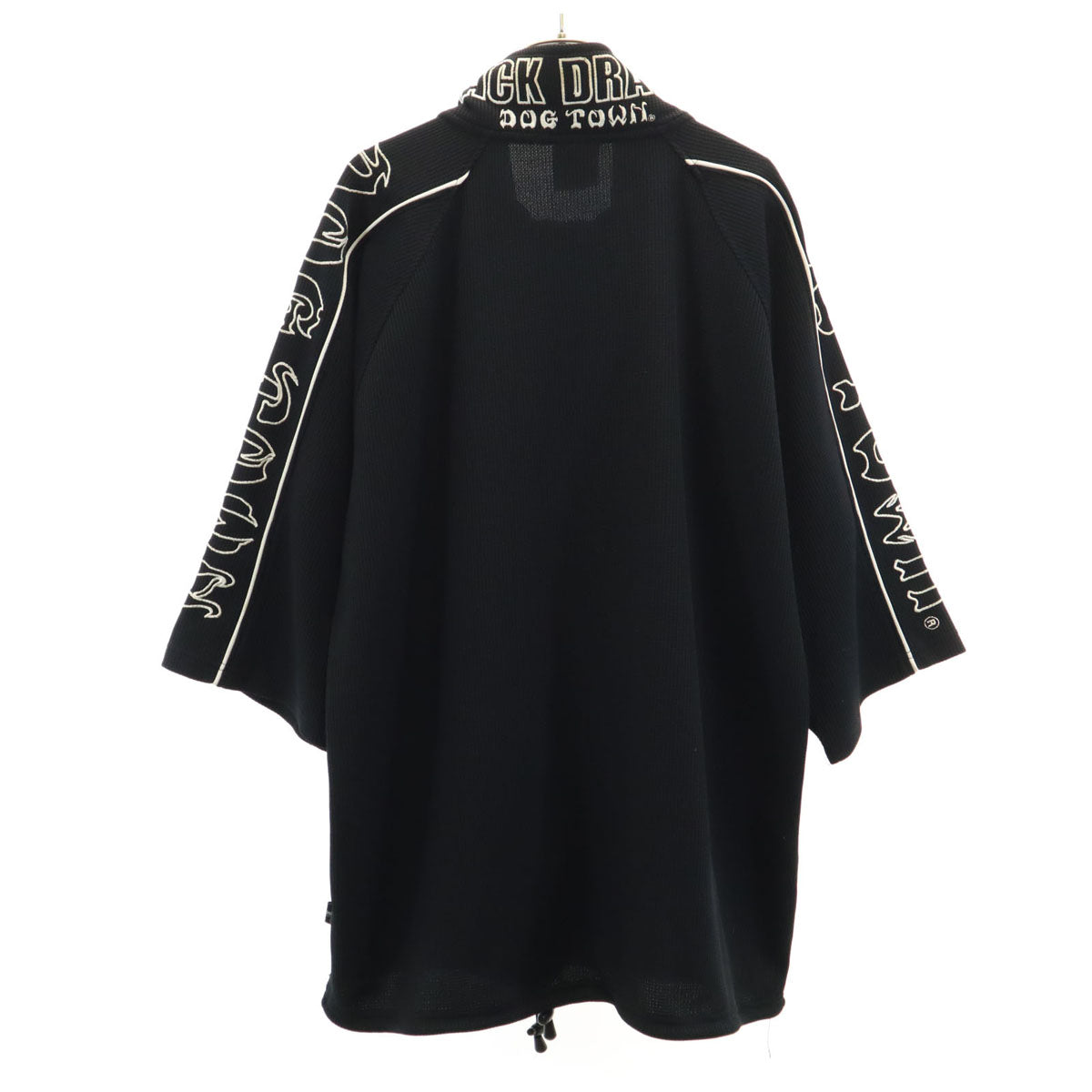 DOGTOWN ドッグタウン 黒龍 ワッフル生地 ジップジャケット ブラック メンズ