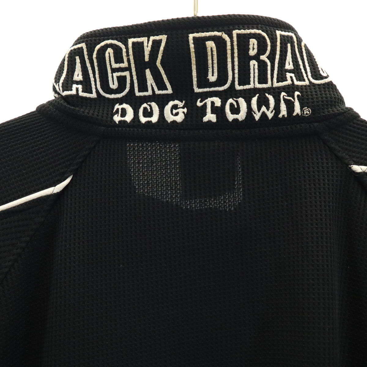 DOGTOWN ドッグタウン 黒龍 ワッフル生地 ジップジャケット ブラック メンズ