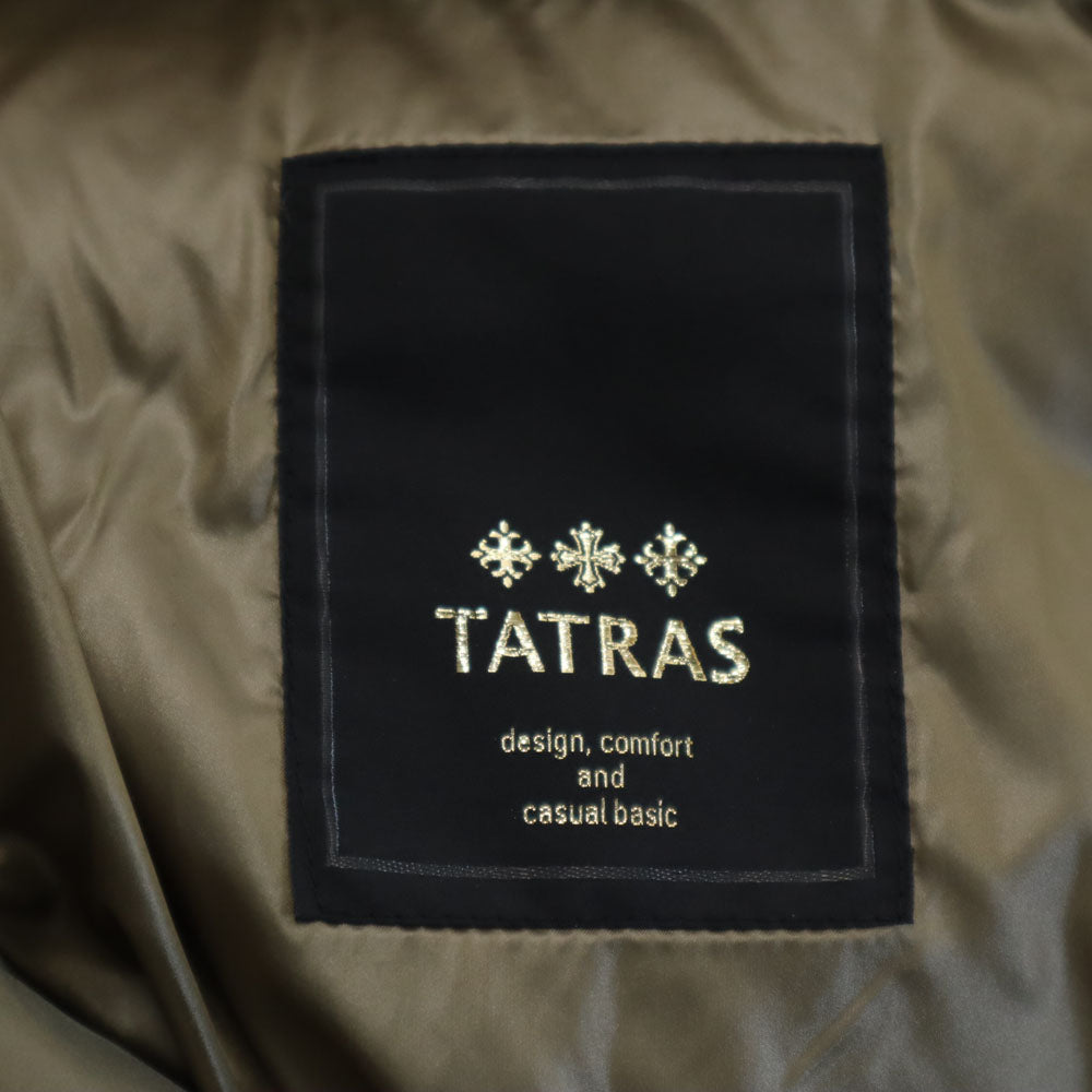 TATRAS タトラス ポーランド製 フードファー ダウンコート 1 カーキ フーディー メンズ