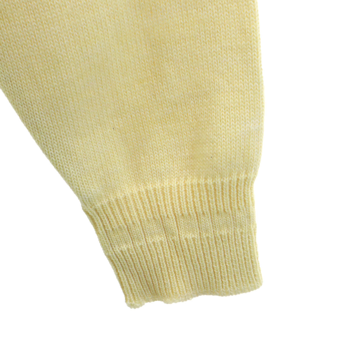 CHEMISE LACOSTE シュミーズラコステ 70s 80s フランス製 ヴィンテージ 長袖 セーター 5 イエロー ニット メンズ