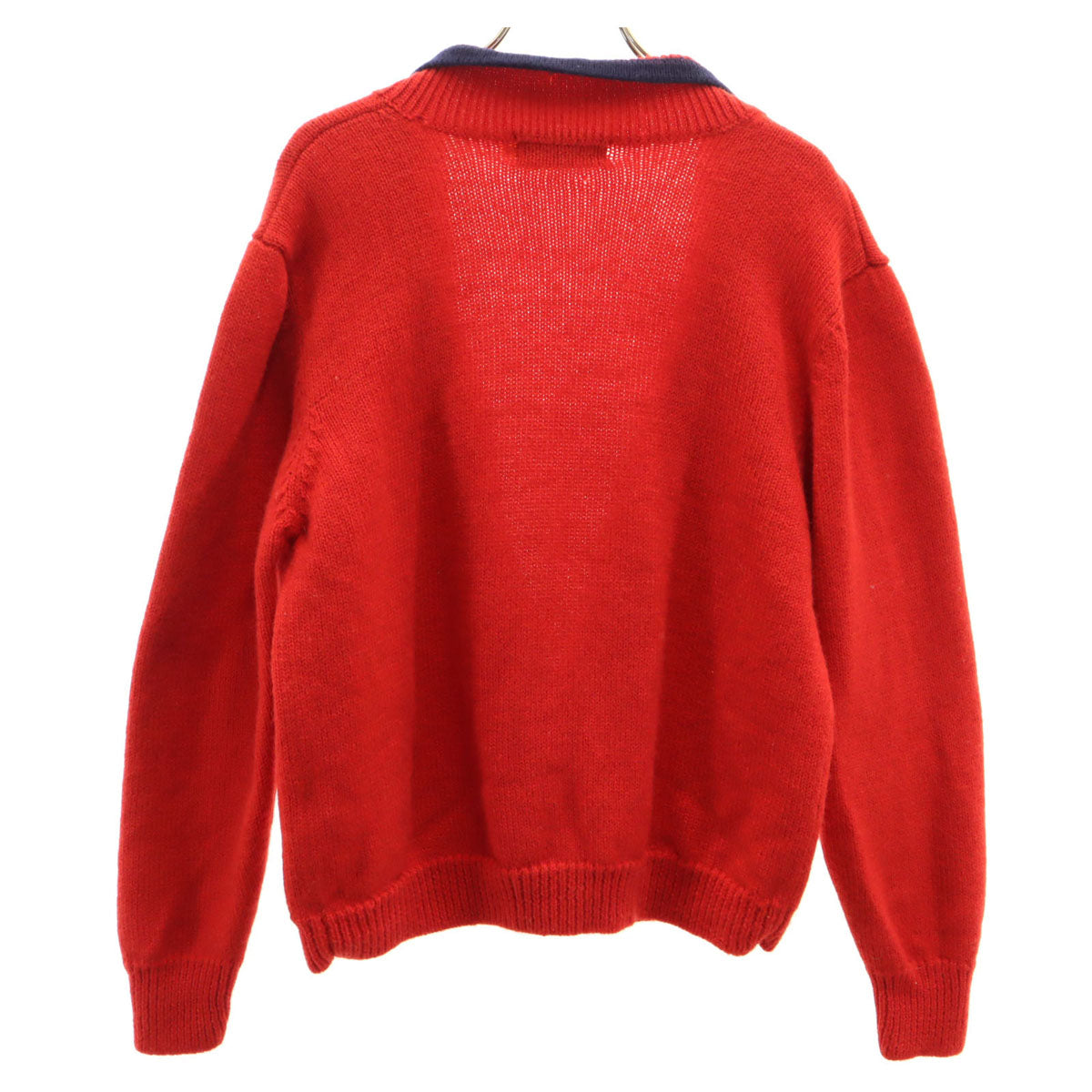 L.L.Bean エルエルビーン 80s ヴィンテージ 長袖 ニットカーディガン XL レッド アウトドア レディース