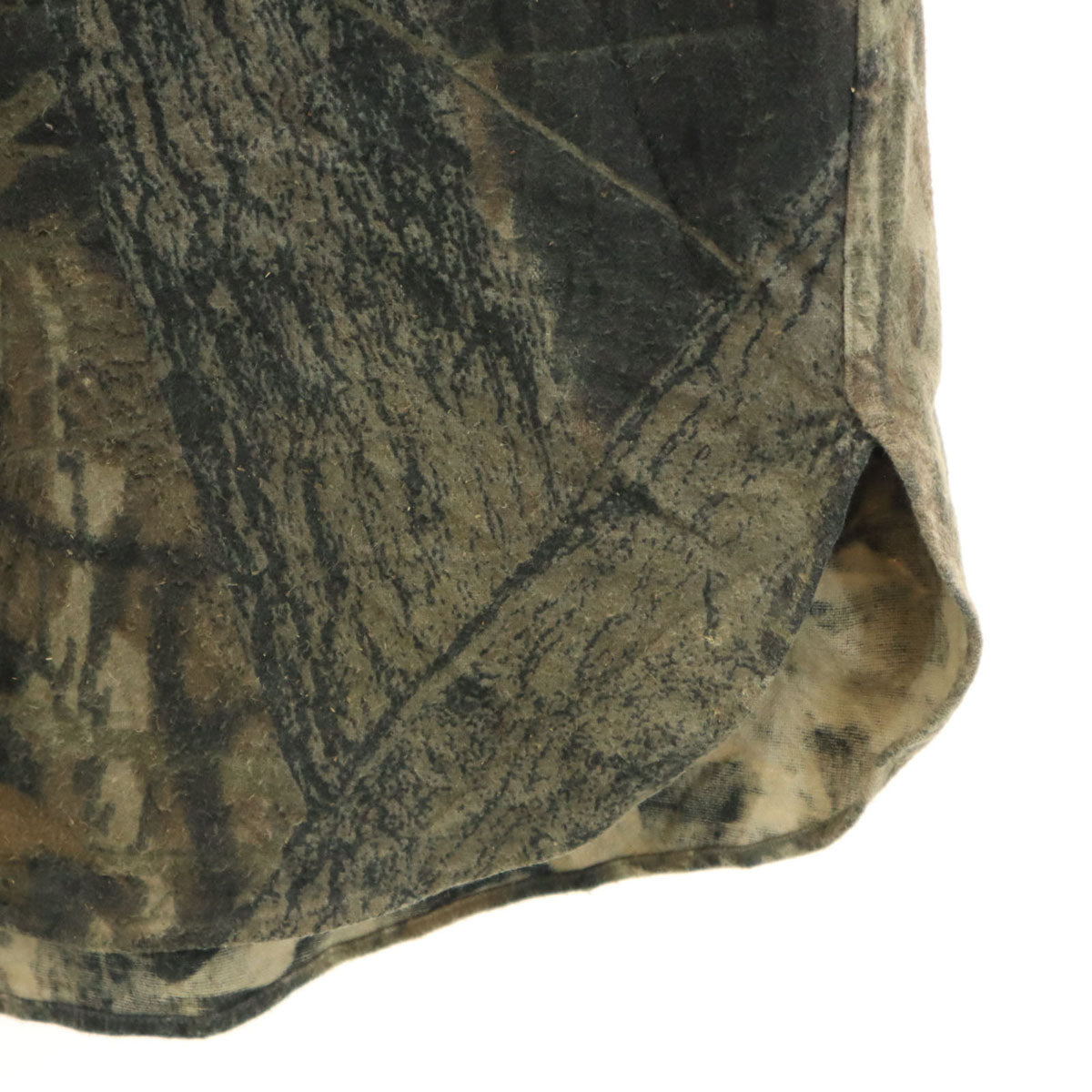 L.L.Bean エルエルビーン 80s ヴィンテージ リアルツリー柄 長袖 シャモア クロス シャツ ブラウン系 フランネル アウトドア メンズ