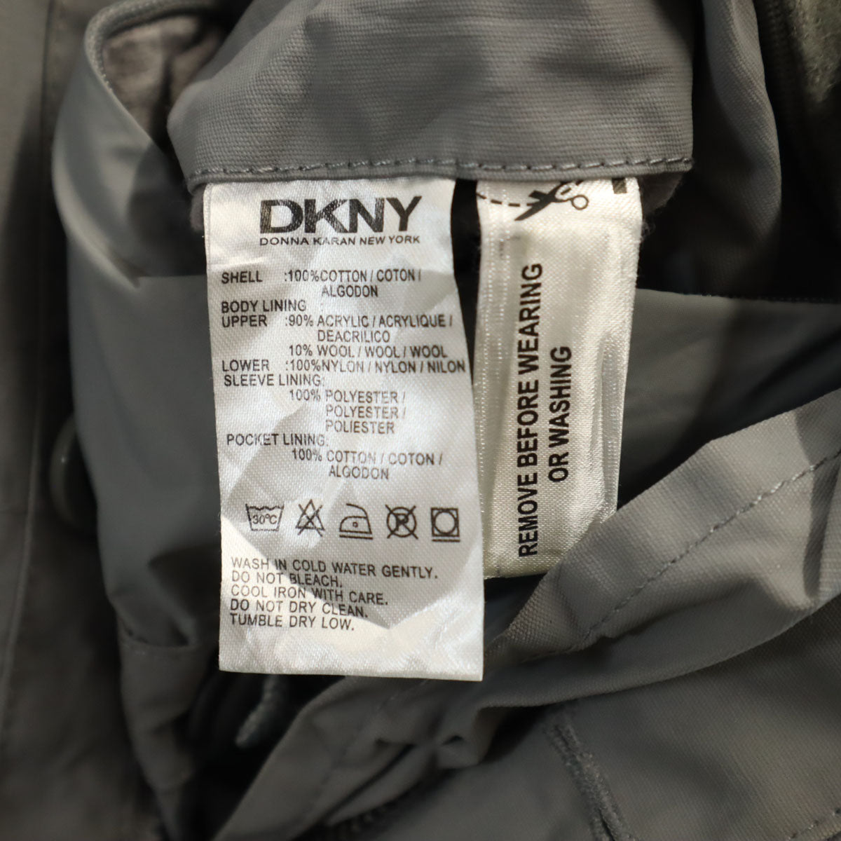 DKNY DONNA KARAN NEW YORK ダナキャランニューヨーク ジャケット S グレー メンズ